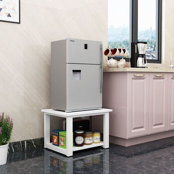 Sailotou washing machine raised base cabinet with drawer refrigerator shelf base padded double door machine increased height small refrigerator increased height 50 width 50 height 50 whiteboard + white shelf