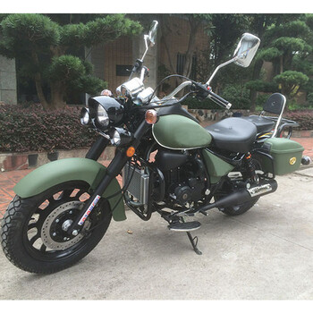 Storm prince motorcycle prince heavy duty motorcycle can be licensed 200 long distance rider motorcycle boulevard glider retro street car rebel military green brand new 200 air cooled + disc brake + saddlebags + 15 upgrades
