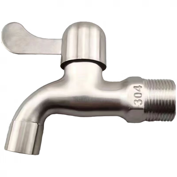 Danlan 304 stainless steel washing machine faucet 4 points 6 points household mop pool outdoor water faucet special water nozzle extended full copper brushed 6 points mesh nozzle