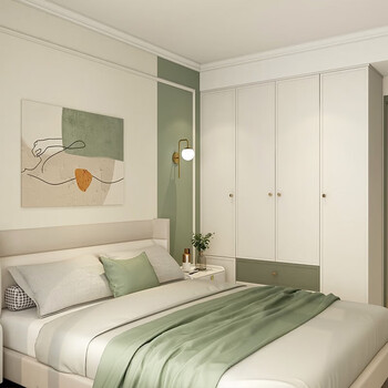 Rabbit baby customized wardrobe whole house customized home bedroom wardrobe cloakroom customized background wall customization package enjoy the background wall 10 (solid wood particle board)