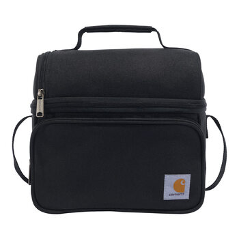 Carhartt carhartt insulated double compartment lunch box durable fully insulated work lunch cooler black