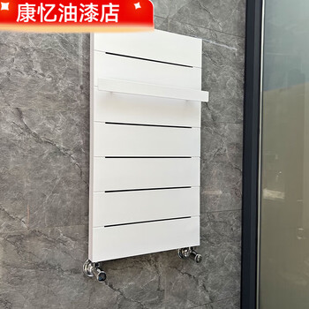 Meikejie's new bathroom copper-aluminum basket towel rack wall-mounted central heating water heating radiator matt white upgraded model 72 high 40 center