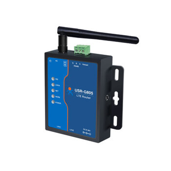 Some internet of things cost-effective 4g industrial router is compact and has dual network ports rs485 serial port card-free full network communication usr-g805p