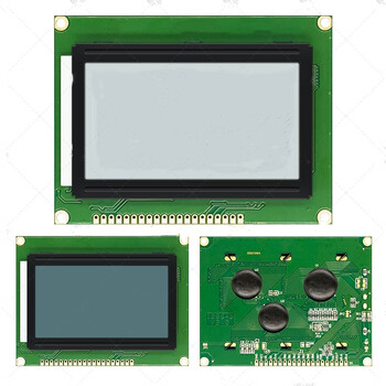 Ouhuayuan 12864b blue screen lcd screen 5v chinese font serial and parallel port st7920 compatible aip31020 controller white background black text 5v old model 2.0 version