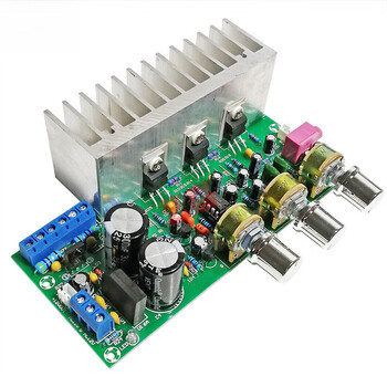 Tda2050+tda2030 super subwoofer power amplifier board 2.1 three-channel power amplifier module high power with operational amplifier