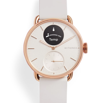 Withings scanwatch 2 rose gold smart watch activity sleep tracking smart connection blood oxygen heart rate health dial diameter 38mm rose gold 38mm