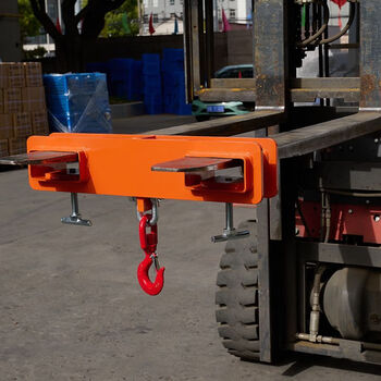 Cat forklift special spreader fork sleeve fork foot cargo fork hook boom arm hook forklift lifting hook oil drum spreader thickened 5 tons double hole spreader