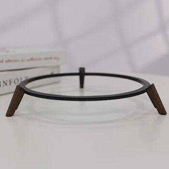 Harman kardon audio stand glazed crystal 5th generation 4th generation 3rd generation 2 desktop speakers shock-absorbing base audio placement rack walnut color feet