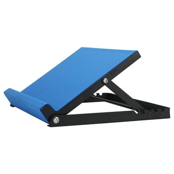 Rehabilitation inclined board training equipment to exercise foot varus and sagging standing hemiplegia ankle joint correction equipment anti-slip blue (with rear edge)