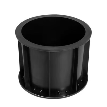 Concrete test form length 175mm width 185mm height 150mm material plastic shape cylindrical number of couplings single coupling