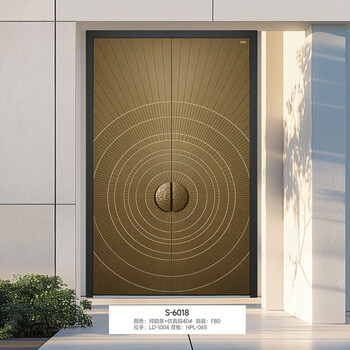 Frandi s-6018 cast aluminum door villa door non-standard door/square