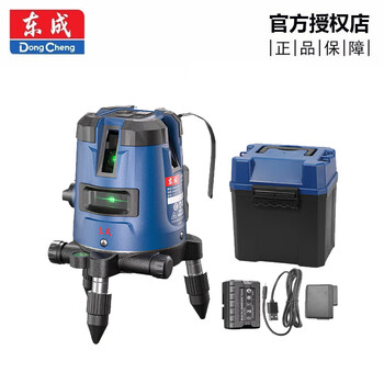 Dongcheng woodworking decoration indoor and outdoor infrared laser 235 lines high-precision green light infrared automatic line casting green light level two lines without tripod