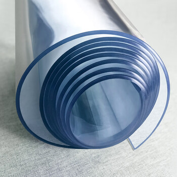 Xinjinngle desktop protection mat pvc full roll transparent soft film imitation soft glass plastic plate crystal tablecloth industrial thick rubber transparent 0.5mm 0.4m wide x 1m