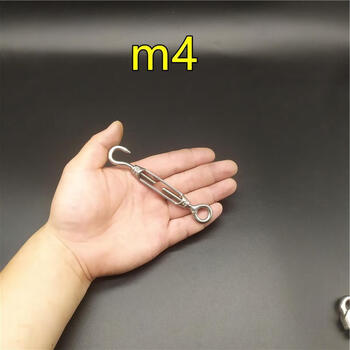 Vinoa stainless steel flower basket screws wire rope rope tightener open body turnbuckle tightener m4 (oc type)