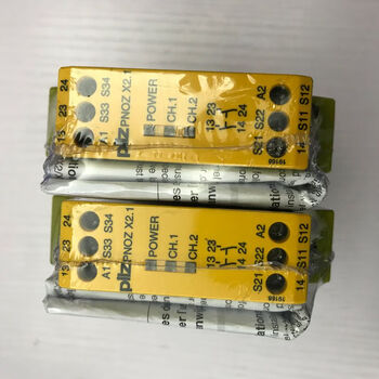 Safety relay pilz pnoz x2.1 24vac/dc 2n/o