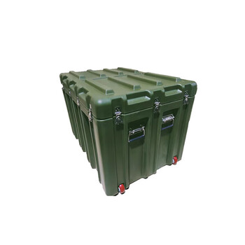 Huangyi outdoor rotational molding box material box airdrop box storage equipment box combat readiness box instrument box ammunition box 950*680*650mm with wheels