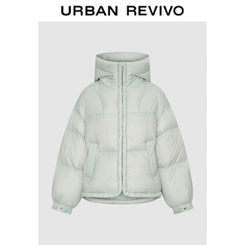 Ur2025 new winter women's simple casual quilted hooded loose down jacket uyl150074