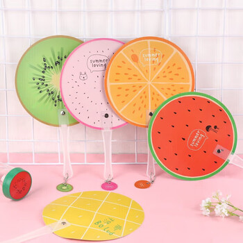 Tatanice fruit fan cute cartoon girl portable small fan for student dormitory office 5 pack