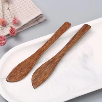 Shuwushuo chicken wing wood stuffing spoon for making dumplings, wontons, wontons and buns tool, filling spoon, no paint, no wax stuffing shovel, tool for making dumplings, solid wood chicken wing wood stuffing pick, 1 pack