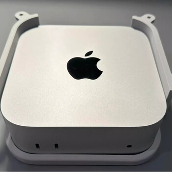Centos is suitable for apple's new m4/m4 pro mac mini under-desk rack macmini mini computer host hidden 3d printing support bracket mac accessories protection box white standard + screws