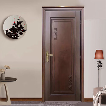 Oak solid wood painted door bedroom door chinese style light luxury interior door hotel villa room door bathroom door custom rubber wood painted door 1