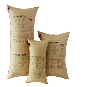 Container inflatable bag container filled air bag air column bag buffer anti-collision kraft paper bubble pad gap bag 100*100cm