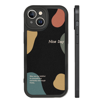 90% new maibei whale suitable for apple 14plus mobile phone case iphone14plus protective cover lens all-inclusive ultra-thin lambskin unisex couple model anti-fall soft shell nice day black