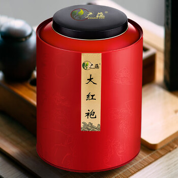 Guang yun dahongpao 2024 new tea authentic wuyi rock tea cinnamon extra strong flavor tea gift box can 500g