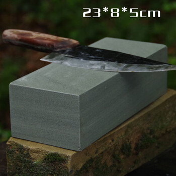 Lu xuju household whetstone kitchen whetstone household whetstone authentic original stone traditional oil stone kitchen knife whetstone 1.5 catties 20*5*3cm
