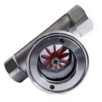 Sg-yl11-1 stainless steel eccentric impeller sight glass 304s 316l stainless steel flow indicator tube sight cup positive 316l stainless steel dn8 eccentric