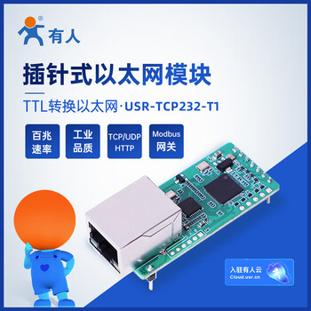 Iot ethernet to uart small size pin type smd ethernet module iot usr-tcp232-s1/s2t0/t1/t2 usr-tcp232-t1