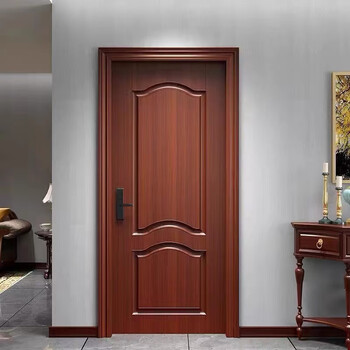 Pure solid wood thai rubber wood bedroom door painted door set door glass door bathroom door interior door room door solid wood deposit