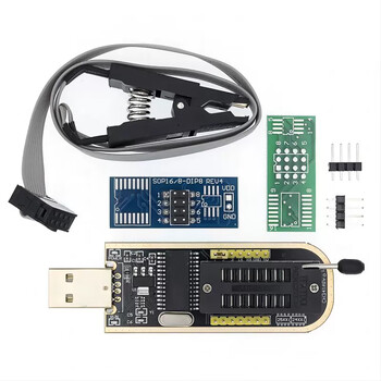 Qiyu ch341a programmer usb motherboard routing lcd bios flash 24 25 burner + clip