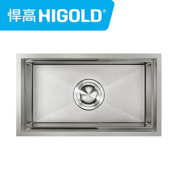 Higold handmade nano-stone sink 952389 non-porous stainless steel large single-sink 750x430x228 washbasin sink 952389 without faucet