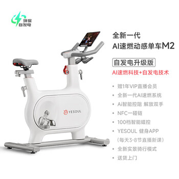 Ye xiao beast spinning bike home small silent fitness equipment indoor sports bike exercise bike m2 self-powered upgraded model