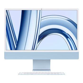 90% new apple imac 24-inch blue 4.5k screen 8-core m3 chip (10-core graphics processor) 8g 256g ssd all-in-one computer host mqrq3ch/a ces