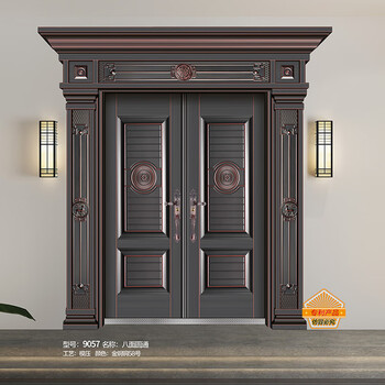 Di deyi 9057-eight-sided round door villa door non-standard door/square