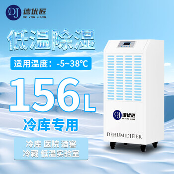 Deyoujiang low-temperature cold storage special dehumidifier large area drying dehumidifier 156l/day -dw