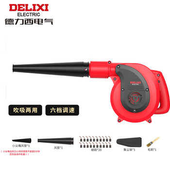 Delixi blower small household dust blower high power industrial hair dryer computer dust bag remover