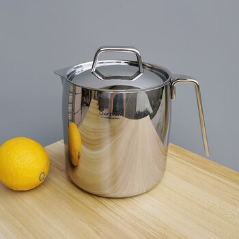 Xuanjiu oil filter pot 304 stainless steel household filter pot oil storage tank filter oil lard filter oil residue drain oil separator pot 2 liter pot 1