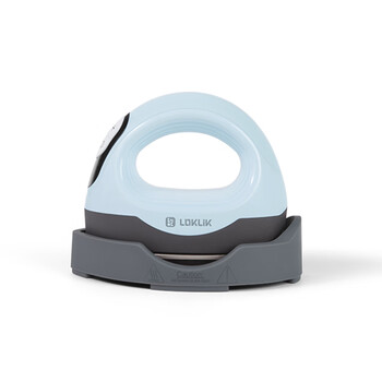 Lelic mini heat press machine, household small heat press, heat transfer press, heat transfer handmade diy, mini heat press machine 3rd generation - bubble blue