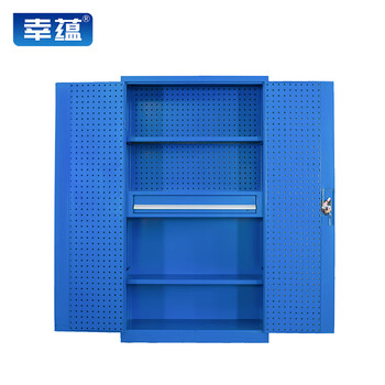 Xingyun tool cabinet workshop heavy-duty storage cabinet with hanging plate iron cabinet thickened factory storage cabinet pure blue mesh can be customized