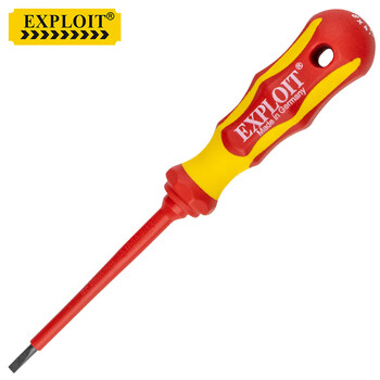 Exploit german-made 1000v insulated screwdriver electrician insulated screwdriver 0.8 100mm (red and yellow handle)