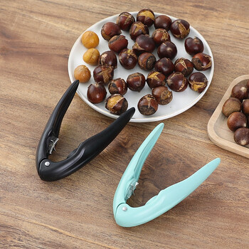 Chestnut opener, multi-purpose nut peeler, walnut, hazelnut, cone chestnut, household sugar-fried chestnut cross-opening, green free chestnut claw 1 piece