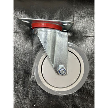 Huili customized hotel work wheel universal wheel directional wheel 5-inch red wheel linen wheel room service wheel 5-inch gray universal wheel