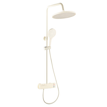 Omulan omulan 8009 cream style bathroom home shower set bionic rain cream white