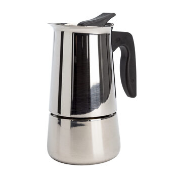 Primula 6-cup italian moka pot, stainless steel, home coffee pot, outdoor camping