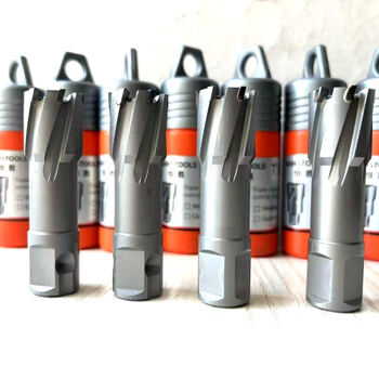 Hollow drill bit magnetic drill magnetic base steel plate drill hole opener alloy punch drill bit magnetic drill core hole opener 12*35