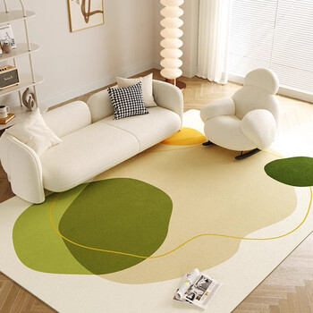 Fu jian carpet living room large size home light luxury style sofa coffee table chair non-slip full cover cooling floor mat climbing mat living room carpet mint soda 140*200cm