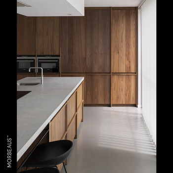 Solid wood straight wabi-sabi mid-century style natural wood veneer chengdu cabinet door-to-door dining side cabinet island cabinet custom-made day natural wood veneer